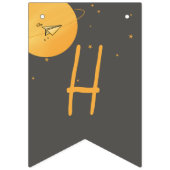 First Trip Around The Sun Paper Airplane Birthday Wimpelkette (Zweite Fahne)