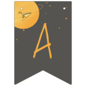 First Trip Around The Sun Paper Airplane Birthday Wimpelkette (Dritte Fahne)