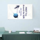 First trip around the sun planet astronaut birthda banner (Messeveranstaltung)