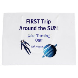 First trip around the sun planet astronaut birthda große geschenktüte