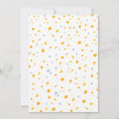 First Trip Around the Sun space Animals Birthday  Einladung (Rückseite)