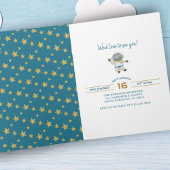 First Trip Around the Sun Space Birthday Photo Einladung