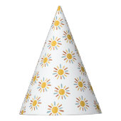 First Trip Around The Sun Sunshine Party Hat Partyhütchen (Vorderseite)