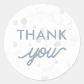 First Trip Space Party Moon Vielen Dank Sticker (Vorderseite)