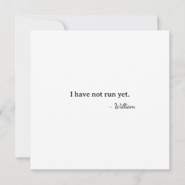 First Valentine I didn't run yet Karte