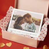 First Valentine ist als Mr & Mrs Minimal Couple Fo Fotoplatte