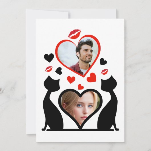 First Valentine ist Herr & Frau. Feiertagskarte (Vorderseite)