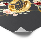 First Valentines Day Together Valentine Milestone Poster (Ecke)