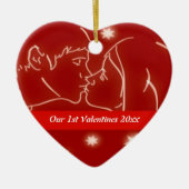 First Valentines Heart Ornament (Vorne)