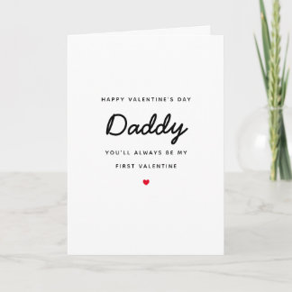 First Valentines Liebe Neuborn Baby Daddy Vater Ca Karte
