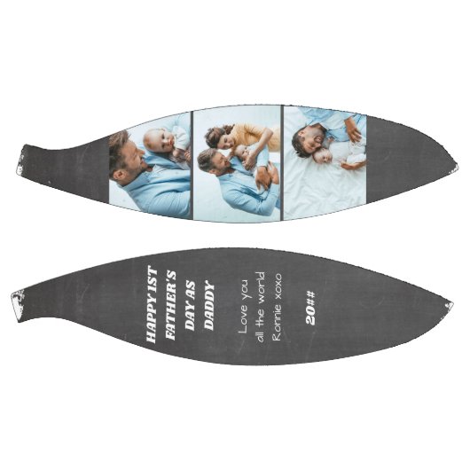 First Vathday Chalkboard 3 Custom Baby Foto Basketball (Panele)