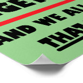 First Vegetarians Funny Poster Sign (Ecke)