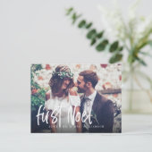 First Weihnachten Newlyweds Mr & Mrs. 1. Weihnacht (Stehend Vorderseite)