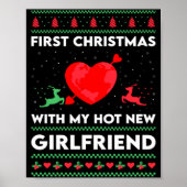 First Xmas With My New Girlfriend Men Ugly Christ Poster (Vorne)