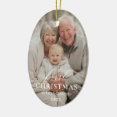 First Year as Grandparents Christmas Photo Keramik Ornament (Links)