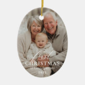 First Year as Grandparents Christmas Photo Keramik Ornament (Vorne)