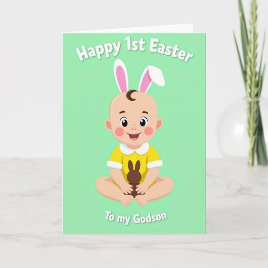 First Year Baby Celebration Card Karte (Vorderseite)