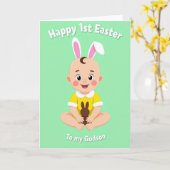 First Year Baby Celebration Card Karte (Gelbe Blume)