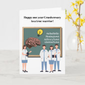 First year craniversary celebration karte (Gelbe Blume)
