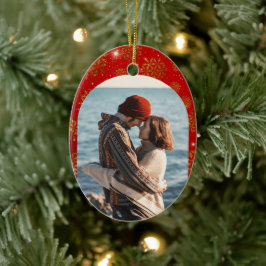 First Year Dating Couples Christmas Keramik Ornament