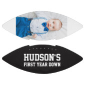 First Year Down 1st Birthday Custom Personalized Football (Paneele)