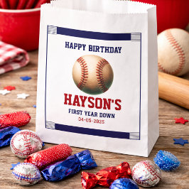 First Year Down Baseball 1. Geburtstagsfeier Geschenktütchen