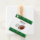 First Year Down Football Birthday Geschenkanhänger (Beispiel)