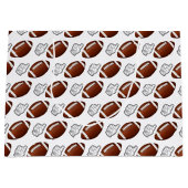 First Year Down Football Birthday Große Geschenktüte (Vorderseite)