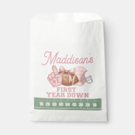 FIRST year down, Football Birthday, ONE  Geschenktütchen