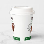 First Year Down Football Birthday Pappbecher (Rechts)