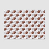 First Year Down Football Birthday Seidenpapier (Vorderseite)