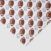 First Year Down Football Birthday Seidenpapier (Ausschnitt)