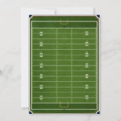 First Year Down Football Einladung (Rückseite)