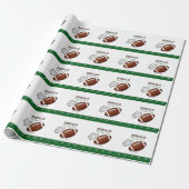 First Year Down Football Geburtstag Geschenkpapier (Ungerollt)