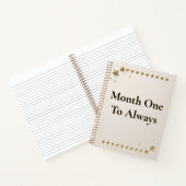 First-Year Memory Keeper | Newlywed Milestone Trac Notizblock (Innenseite)