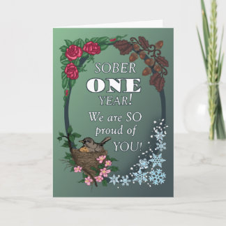 First Year Sober Anniversary Card from Group Karte