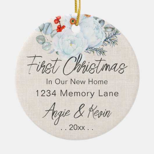 First Zuhause Christmas Keepake Ornament (Vorne)