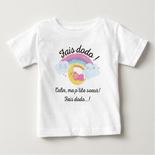 Fis dodo ma ptite soeur baby t-shirt