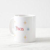 Fisces Astrologisches Sign Coffee Tasse (Vorderseite Links)
