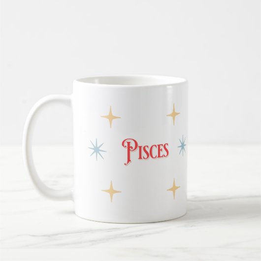Fisces Astrologisches Sign Coffee Tasse (Links)