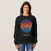 Fisces Dreams Colorful Celestice Fisces Zodiac Sweatshirt (Vorne ganz)
