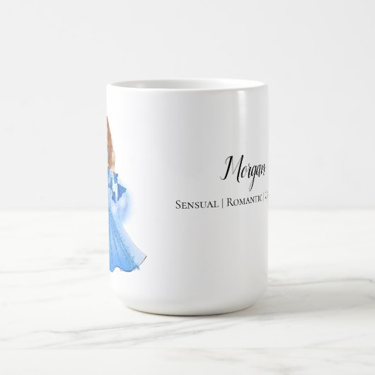 Fisces Goddess mit zwei Fish Individuelle Name Eig Kaffeetasse (Mittel)