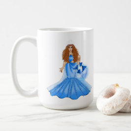 Fisces Goddess mit zwei Fish Individuelle Name Eig Kaffeetasse