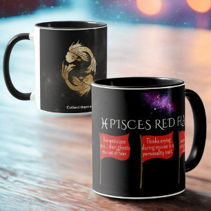 Fisces Red Flags Astrologie-Tasse Funny Zodiac-G Tasse
