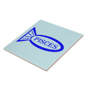 Fisces Star Sign Fish Bären Tile Fliese (Seite)
