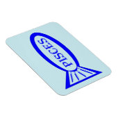 Fisces Star Sign Fish Magnet (Rechte Seite)