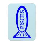 Fisces Star Sign Fish Magnet (Vertikal)
