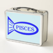 Fisces Star Sign Fish Metal Lunch Box (Rückseite)