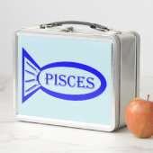Fisces Star Sign Fish Metal Lunch Box (Beispiel)