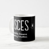 Fisces Water Signature Astrologie Geschenk Kaffeetasse (Vorderseite Links)